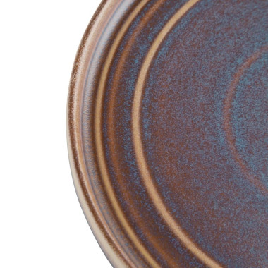 Assiettes Plates Rondes Irisées Cavolo 180mm (Lot de 6) - Olympia