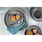Assiettes Plates Rondes Cavolo Anthracite 180mm (Lot de 4) - Olympia