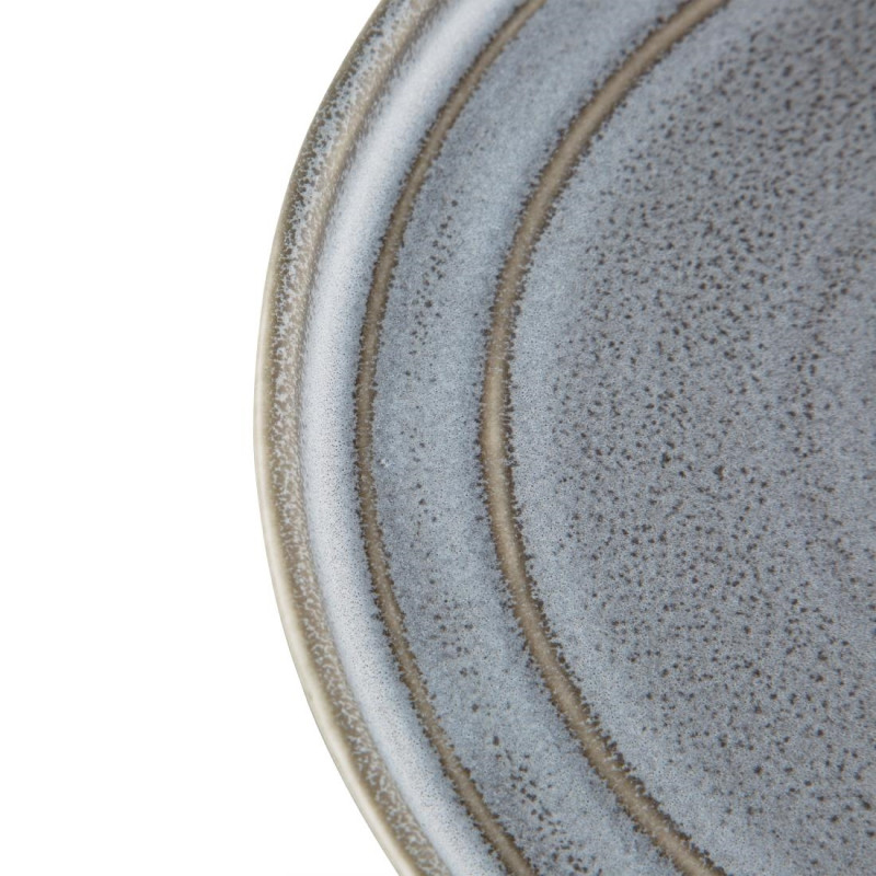 Assiettes Plates Rondes Cavolo Anthracite 180mm (Lot de 4) - Olympia