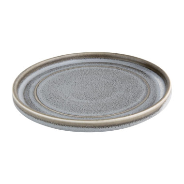 Assiettes Plates Rondes Cavolo Anthracite 180mm (Lot de 4) - Olympia