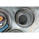 Assiettes Plates Rondes Cavolo Anthracite 180mm (Lot de 4) - Olympia