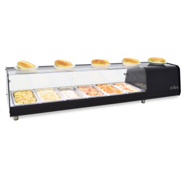 Vitrine réfrigérée à tapas - 4 GN1/3 - LED - Portes coulissantes - Thermostat numérique - Arilex  au meilleur prix sur Restock C