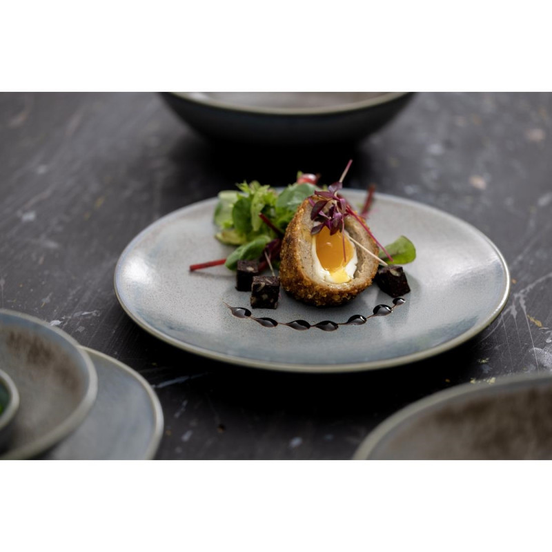 Assiettes Plates Ember Blue 275mm (Lot de 4) - Olympia