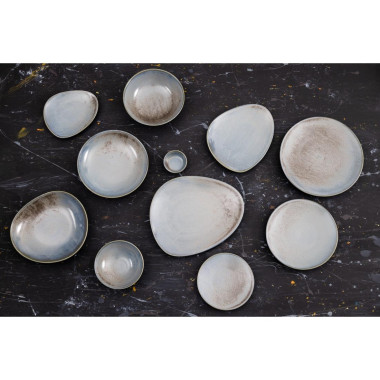 Assiettes Plates Ember Blue 275mm (Lot de 4) - Olympia