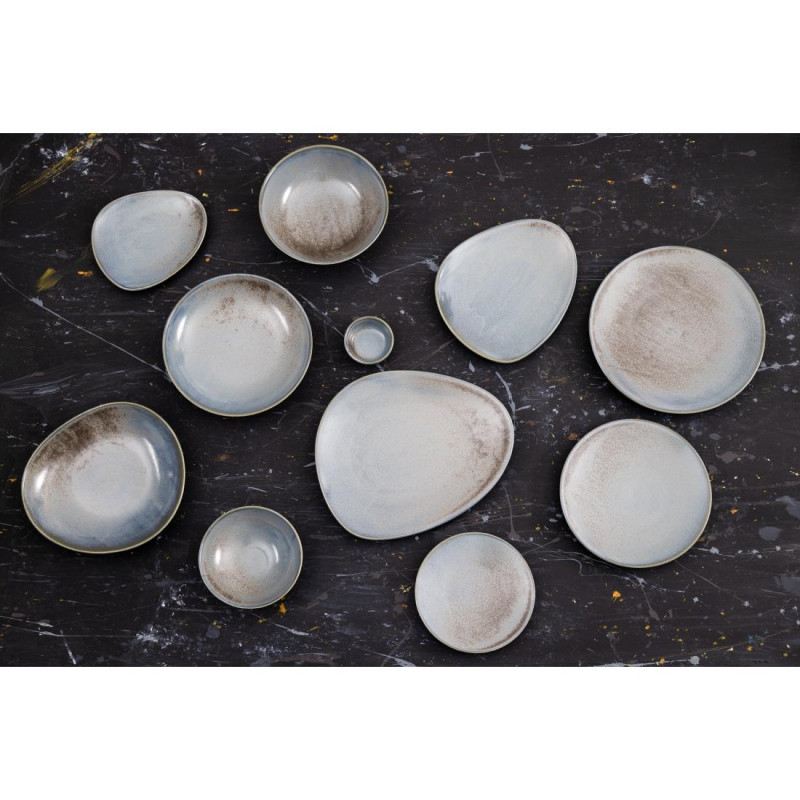 Assiettes Plates Ember Blue 275mm (Lot de 4) - Olympia