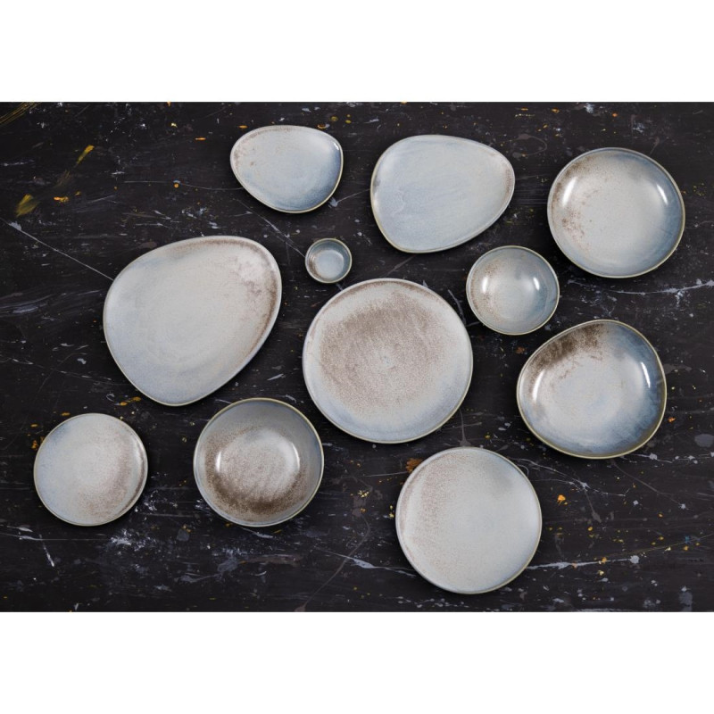 Assiettes Plates Ember Blue 275mm (Lot de 4) - Olympia