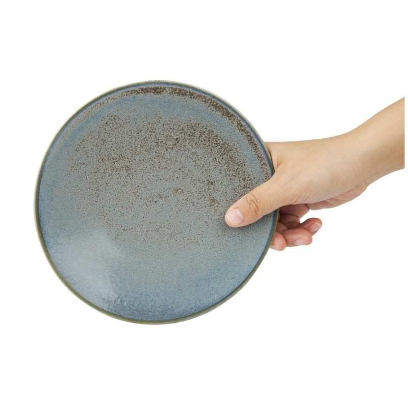 Assiettes Plates Ember Blue 180mm (Lot de 6) - Olympia