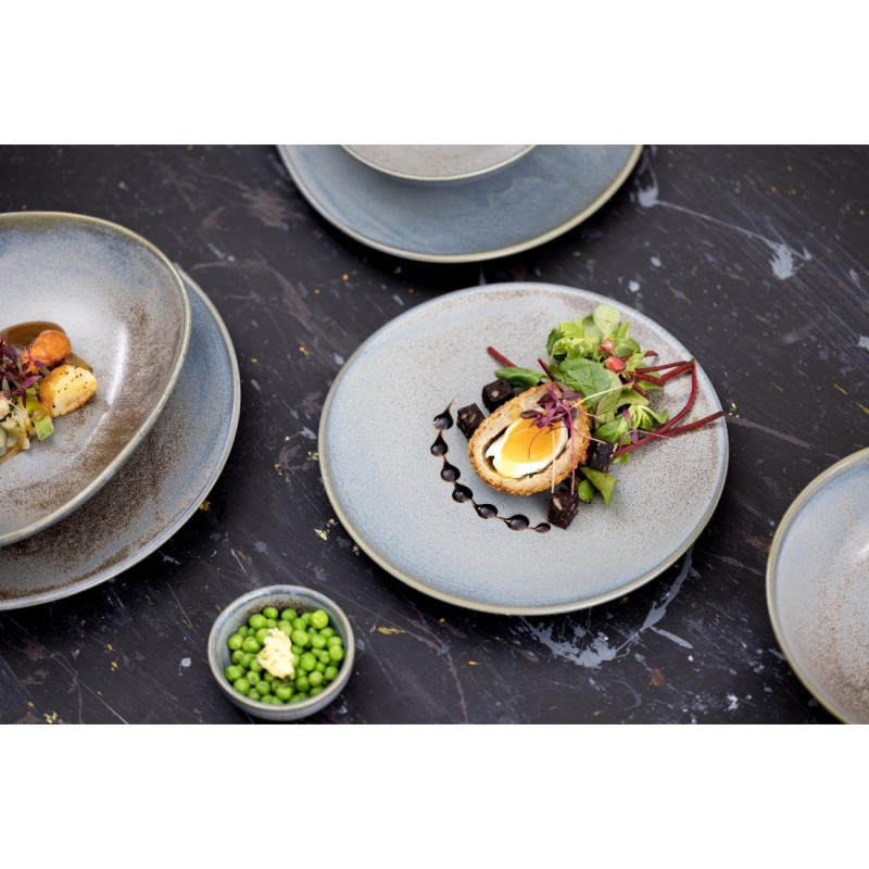 Assiettes Plates Ember Blue 180mm (Lot de 6) - Olympia