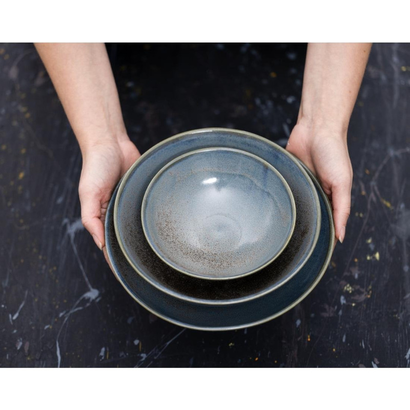 Plats Creux Ember Blue 200mm (Lot de 4) - Olympia