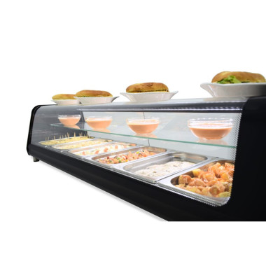 Vitrine réfrigérée - 8 plateaux GN1/3 - Double niveau - Pour tapas - Arilex  au meilleur prix sur Restock CHR