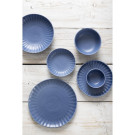 Assiettes plates Corallite bleues 205 mm (lot de 6) - Olympia