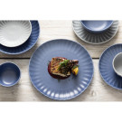 Assiettes plates Corallite bleues 205 mm (lot de 6) - Olympia