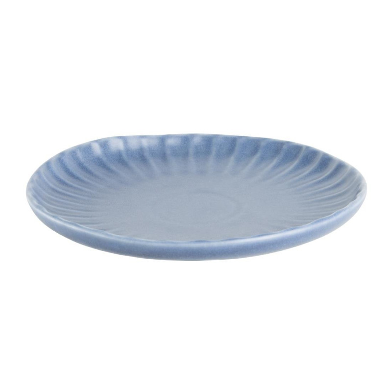 Assiettes plates Corallite bleues 205 mm (lot de 6) - Olympia