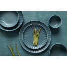 Assiettes plates Corallite vertes 280 mm (lot de 6) - Olympia