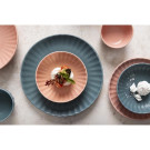 Assiettes plates Corallite vertes 280 mm (lot de 6) - Olympia