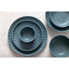 Assiettes plates Corallite vertes 280 mm (lot de 6) - Olympia