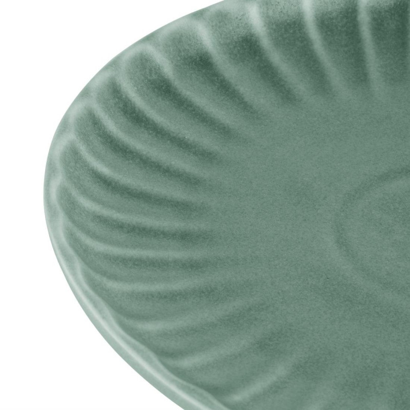 Assiettes plates Corallite vertes 280 mm (lot de 6) - Olympia