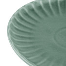 Assiettes plates Corallite vertes 280 mm (lot de 6) - Olympia