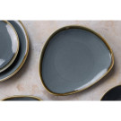 Assiettes Triangulaires Kiln 230mm Océan (Lot de 6) - Olympia