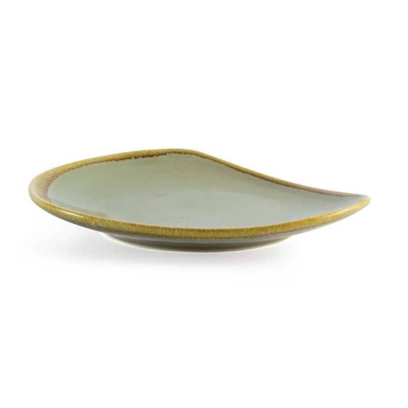 Assiette Triangulaire Couleur Mousse Kiln 230mm (Lot de 6) - Olympia