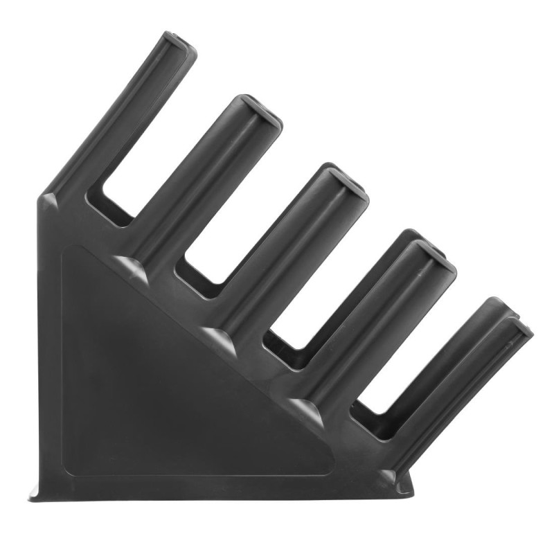 Porte-gobelets en polypropylene noir Kristallon 4 emplacements - Olympia