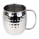 Mugs en acier inoxydable martelé Barware 440ml - Olympia
