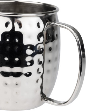 Mugs en acier inoxydable martelé Barware 440ml - Olympia