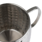 Mugs en acier inoxydable martelé Barware 440ml - Olympia