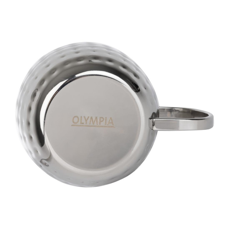 Mugs en acier inoxydable martelé Barware 440ml - Olympia