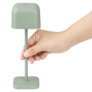 Lampe de table avec abat-jour carré Lucca verte 200mm - Olympia