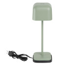 Lampe de table avec abat-jour carré Lucca verte 200mm - Olympia