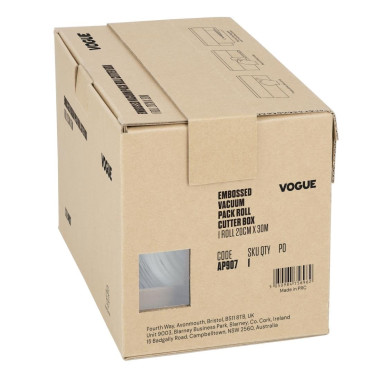 Rouleau de sacs sous-vide gaufrés avec boîte distributrice largeur 200 mm - Vogue