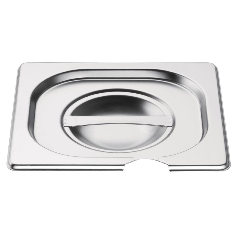 Couvercle inox GN 1/6 avec encoche - Vogue