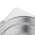 Bac GN 1/1 en inox avec poignées 100mm - Vogue