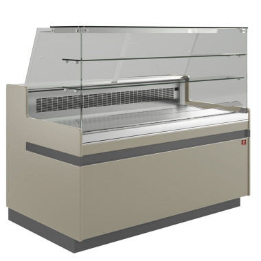 Comptoir vitrine réfrigéré ventilé taupe - Diamond  au meilleur prix sur Restock CHR