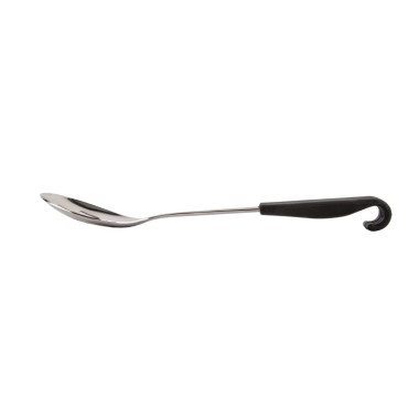 Cuillère de service perforée manche noir 34 cm - Vogue