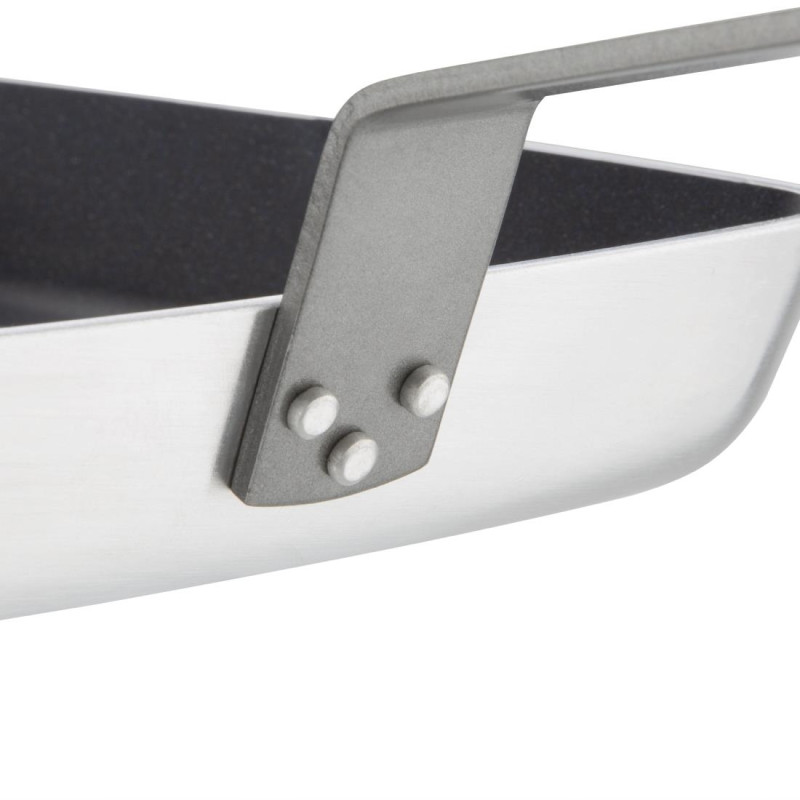 Poêle antiadhésive carrée fond rainuré 240mm - Vogue