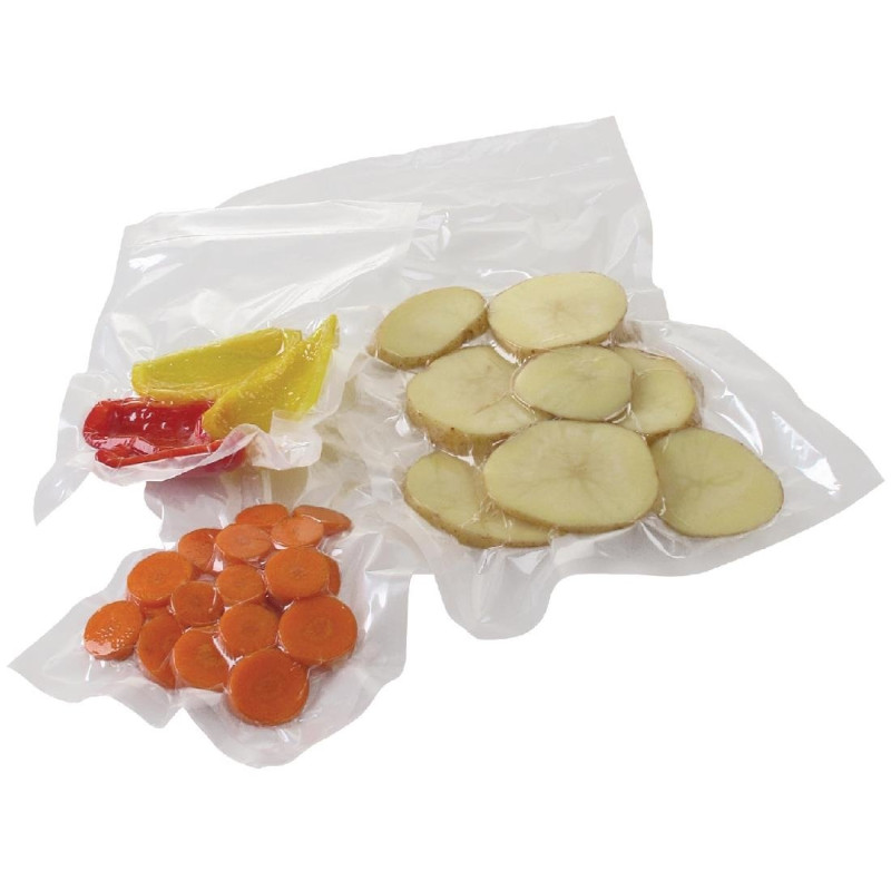 Sacs d emballage sous vide 200 x 300mm gaufrés (Lot de 50) - Vogue
