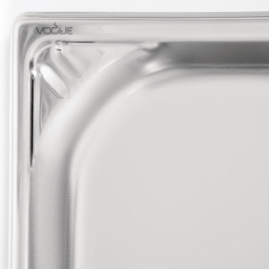 Bac inox 18/10 GN 1/1 professionnel 20mm - Vogue