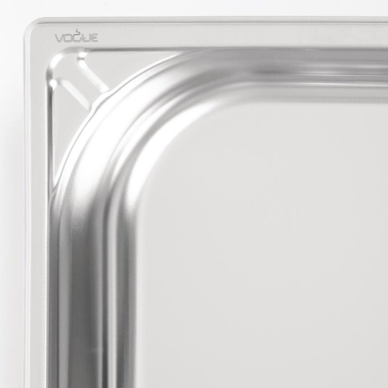Bac inox 18/10 GN 1/1 professionnel 65mm - Vogue