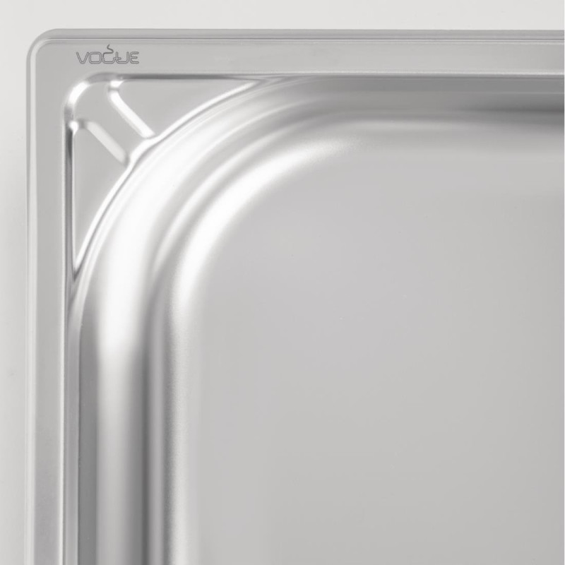 Bac inox 18/10 GN 1/2 professionnel 65mm - Vogue