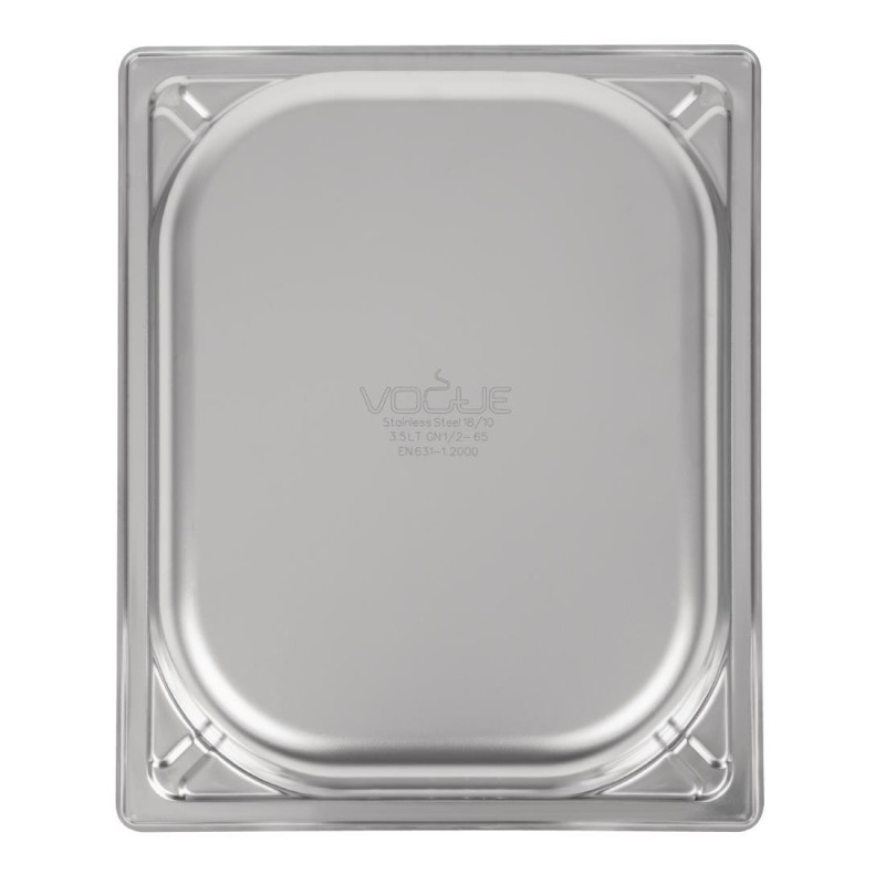 Bac inox 18/10 GN 1/2 professionnel 65mm - Vogue