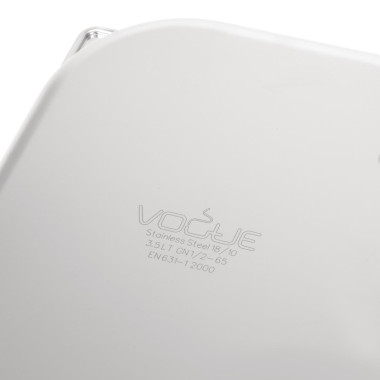 Bac inox 18/10 GN 1/2 professionnel 65mm - Vogue