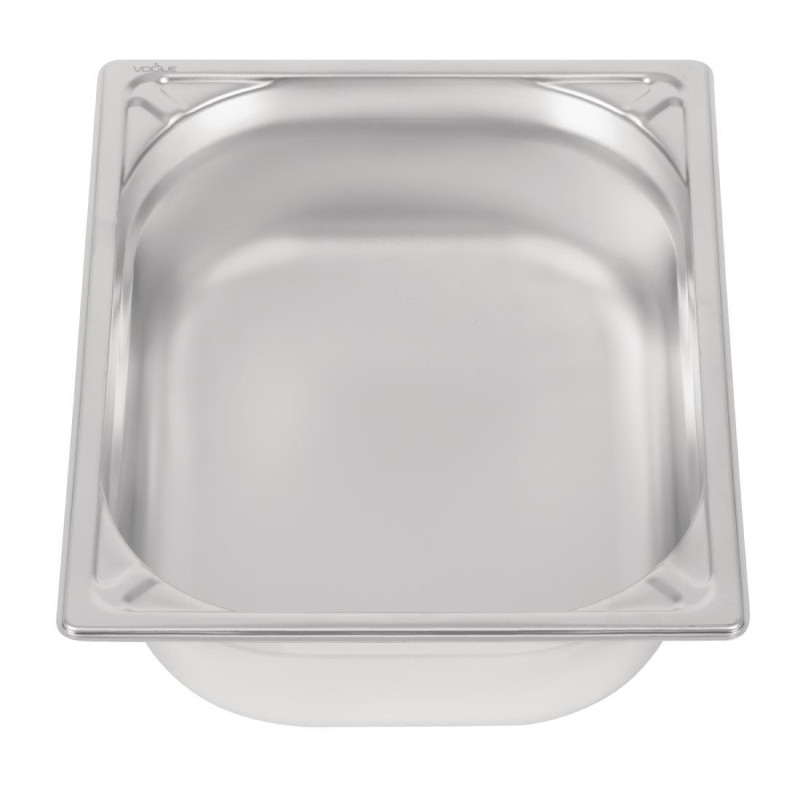 Bac inox 18/10 GN 1/2 professionnel 100mm - Vogue