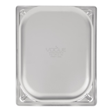 Bac inox 18/10 GN 1/2 professionnel 100mm - Vogue