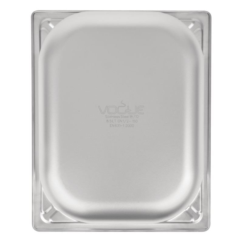 Bac inox 18/10 GN 1/2 professionnel 150mm - Vogue