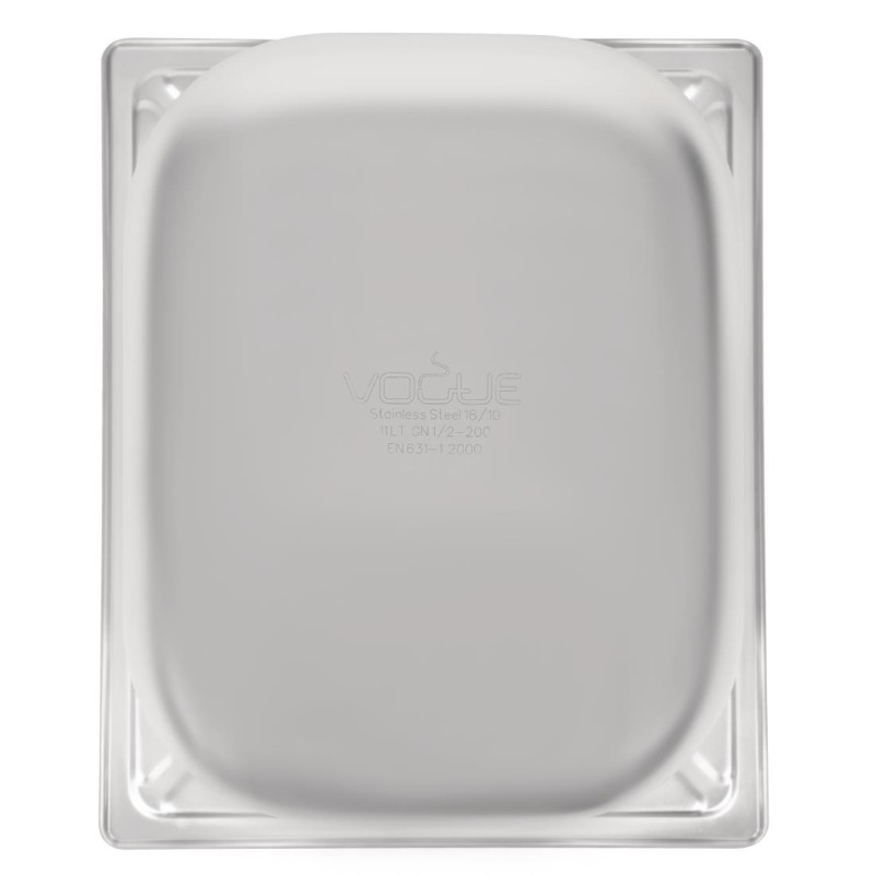 Bac inox 18/10 GN 1/2 professionnel 200mm - Vogue