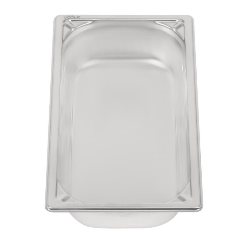 Bac inox 18/10 GN 1/3 professionnel 65mm - Vogue