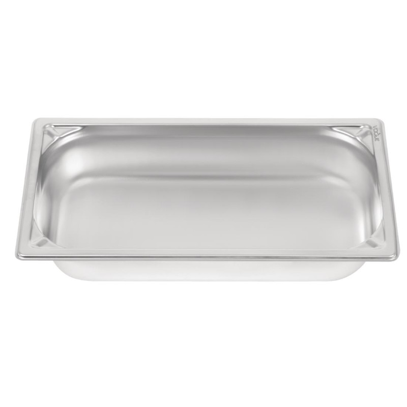Bac inox 18/10 GN 1/3 professionnel 65mm - Vogue