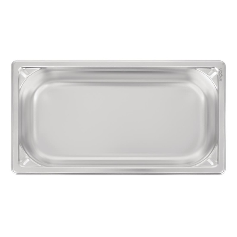 Bac inox 18/10 GN 1/3 professionnel 65mm - Vogue